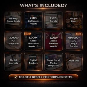 75M+ Digital Products Bundle | PLR + MRR Canva Templates & eBooks