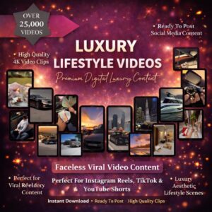 250K+ Faceless Viral Reels Bundle | PLR + MRR Content for Instagram, TikTok & YouTube