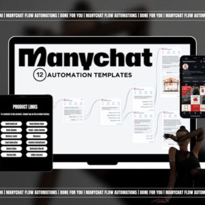 ManyChat Automation Templates | PLR & MRR Business Chatbot Bundle