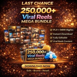 250K+ Faceless Viral Reels Bundle | PLR + MRR Content for Instagram, TikTok & YouTube
