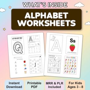 10,000+ Kids Activity Bundle | Educational Worksheets & Coloring Books with PLR & MRR Rights