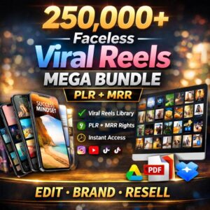 250K+ Viral Reels Bundle | Ready-to-Use PLR + MRR Content for Social Media Growth