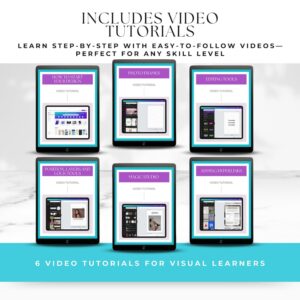 Canva Crash Course Bundle | PLR + MRR Rights | Editable Templates & Video Tutorials for Beginners