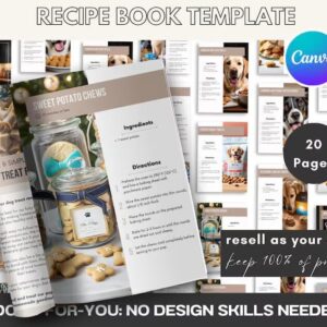 Pet Care Planner Kit | PLR & MRR Canva Templates for Pet Owners