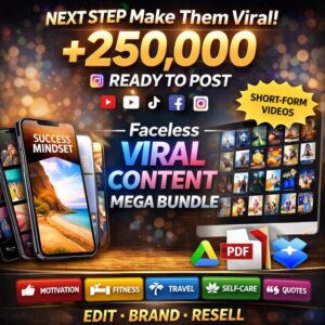250K+ Viral Reels Bundle | Ready-to-Use PLR + MRR Content for Social Media Growth