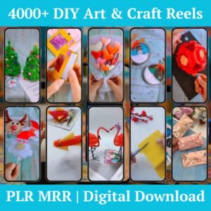 4000+ Viral DIY Art & Craft Reels | Ready-to-Use PLR + MRR Content for Instagram, TikTok & YouTube