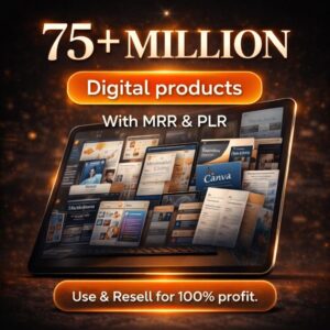 75M+ Digital Products Bundle | PLR + MRR Canva Templates & eBooks