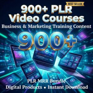 900+ Online Business Courses Bundle | Video Training Library with PLR & MRR Rights
