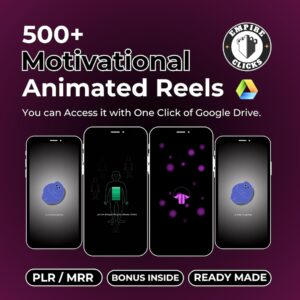 500+ Faceless Motivational Reels | Viral Content Bundle with PLR & MRR License
