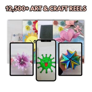 12,500+ Art & Craft Reels | DIY Video Bundle with PLR & MRR Rights