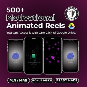 500+ Faceless Motivational Reels | Viral Content Bundle with PLR & MRR License