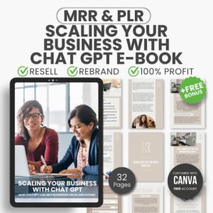 ChatGPT Business Growth eBook | AI Marketing Guide with MRR Resell Rights
