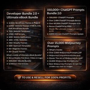 75M+ Digital Products Bundle | PLR + MRR Canva Templates & eBooks