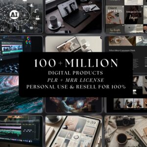 100M+ PLR Digital Products Bundle | MRR Resell Rights for Passive Income