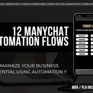 ManyChat Automation Templates | PLR + MRR Chatbot Flows for Resell