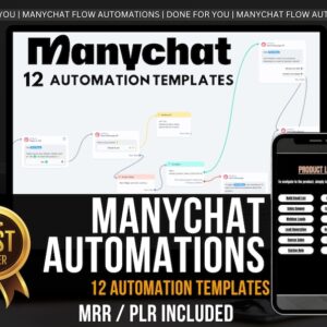 ManyChat Automation Templates | PLR + MRR Chatbot Flows for Resell