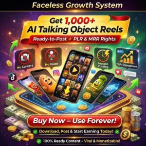 AI Talking Object Reels Bundle | Viral Faceless Content for TikTok & Instagram | PLR + MRR
