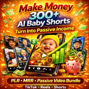 300+ AI Baby Shorts Bundle | Viral TikTok & Reels Videos with PLR + MRR
