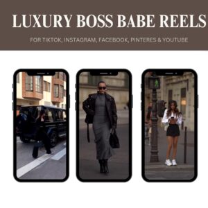 2000+ Luxury Boss Babe Reels Bundle | Faceless Content | PLR + MRR Digital Products