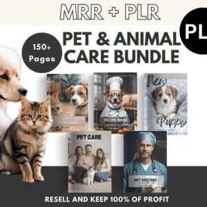 Pet Care Planner Kit | PLR & MRR Canva Templates for Pet Owners