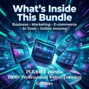 900+ Online Business Courses Bundle | PLR & MRR Resell Rights Video Library