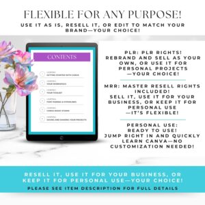 Canva Crash Course Bundle | PLR + MRR Rights | Editable Templates & Video Tutorials for Beginners