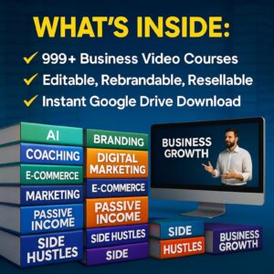 999+ Business Training Courses Bundle | PLR & MRR Digital Products Library