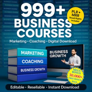 999+ Business Training Courses Bundle | PLR & MRR Digital Products Library