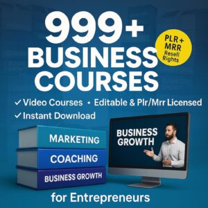 999+ Business Training Courses Bundle | PLR & MRR Digital Products Library