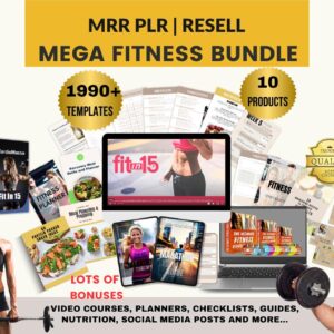 Fitness Bundle PLR + MRR | Workout Videos, Nutrition Guides & Fitness Planner