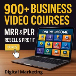 900+ Online Video Courses | PLR & MRR Business Training Bundle