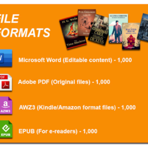 1000 Classic Literature eBooks | Public Domain Digital Books with Resell Rights