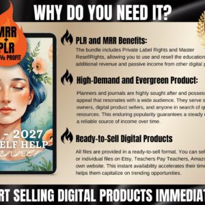 2026–2027 Ultimate Digital Planner Bundle Editable Canva Templates with PLR & MRR Rights